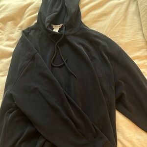 Athleta Cropped Navy Sweatshirt